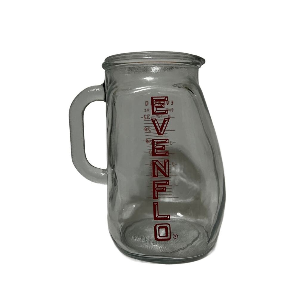 Vintage Clear Baby Formula Product 32oz (Cups) Glass Pitcher  7"
